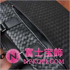 ボッテガ・ヴェネタ] イントレチャートのブリーフケース［ブラック］163292 v4651 1000